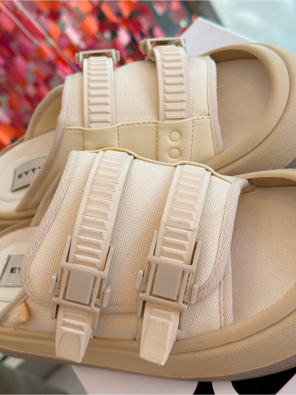 Exclusive Beige Capri Sandals by Eytys Men’s 8.5 /Women’s 10 US
